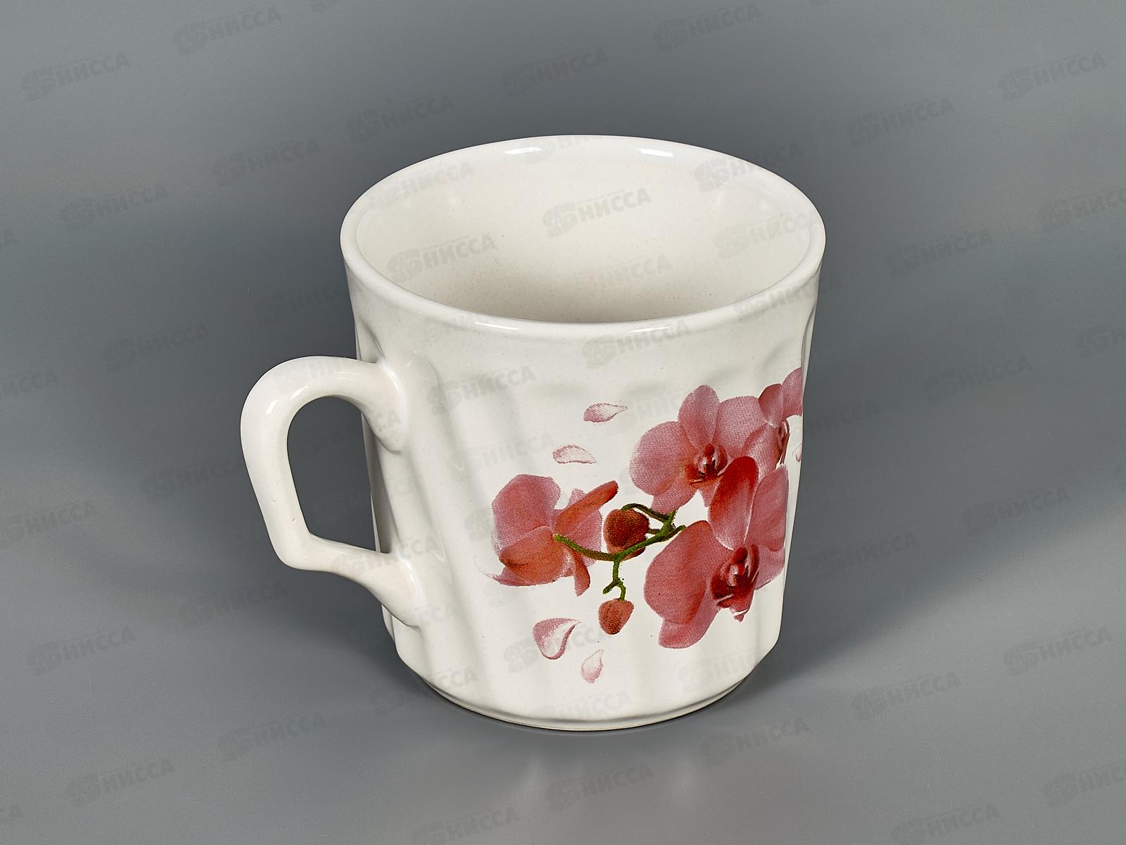 Кружка ф.волна 250мл TYMV250 орхидея 143298 *48