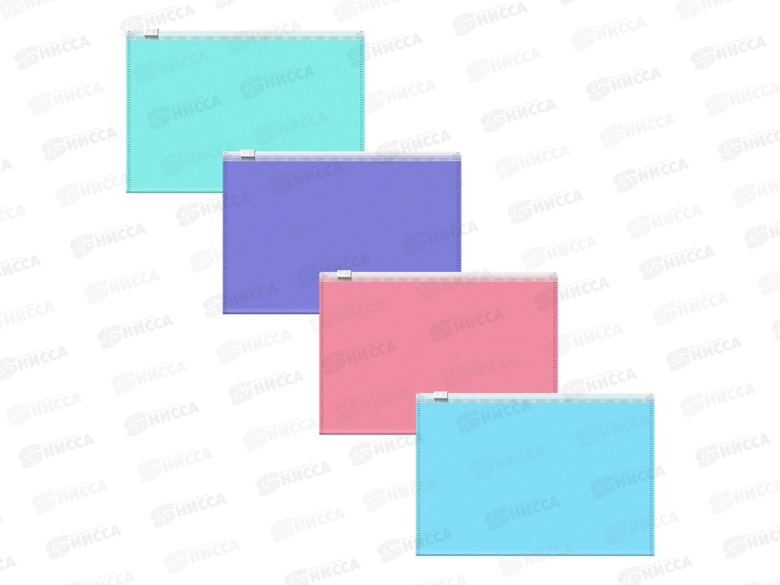 Папка на молнии EK B6,  Zip, Pastel асс.  50340 *12/240