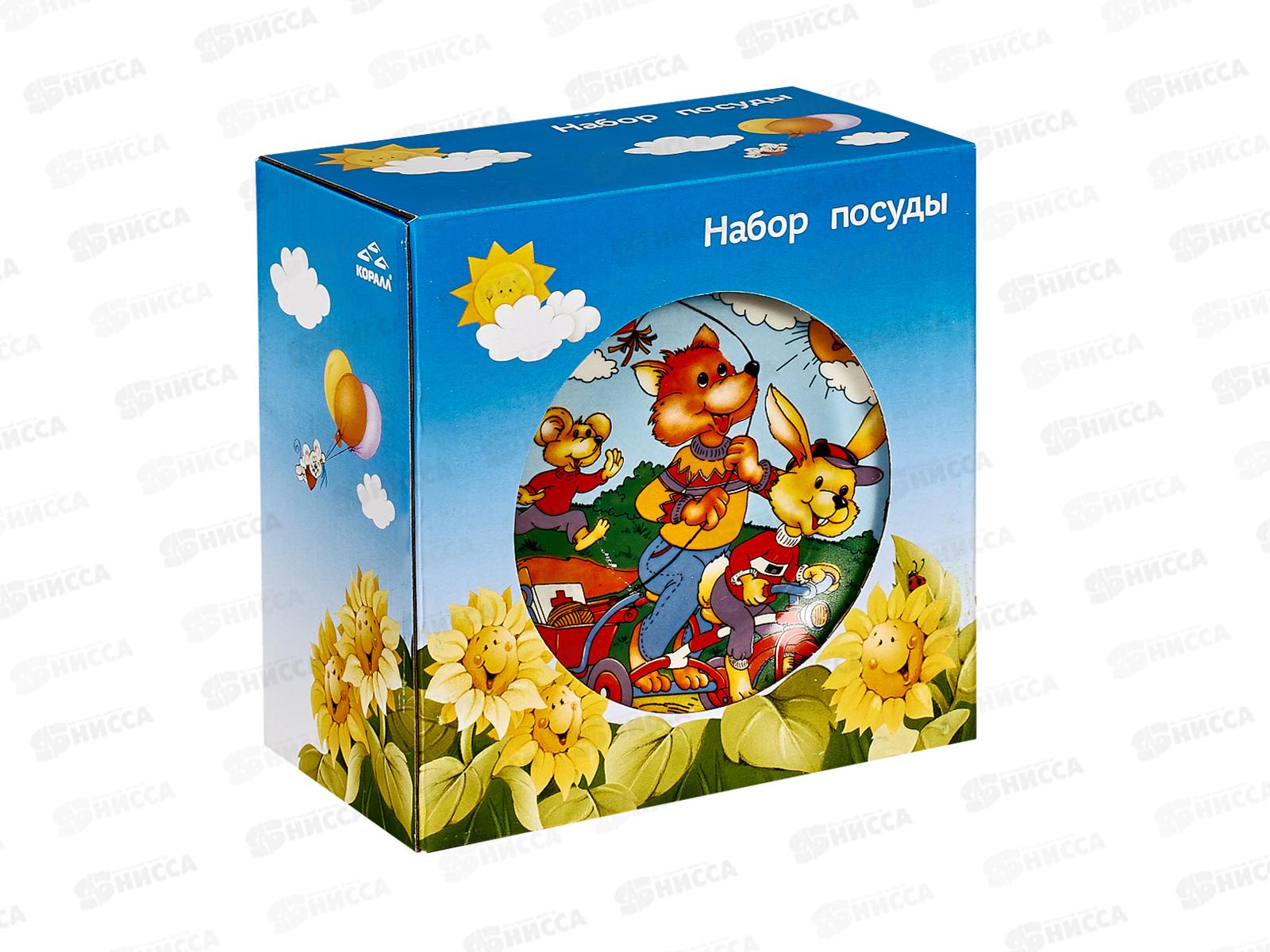 Набор посуды 1/3 Веселые зверята TSET3K 139212