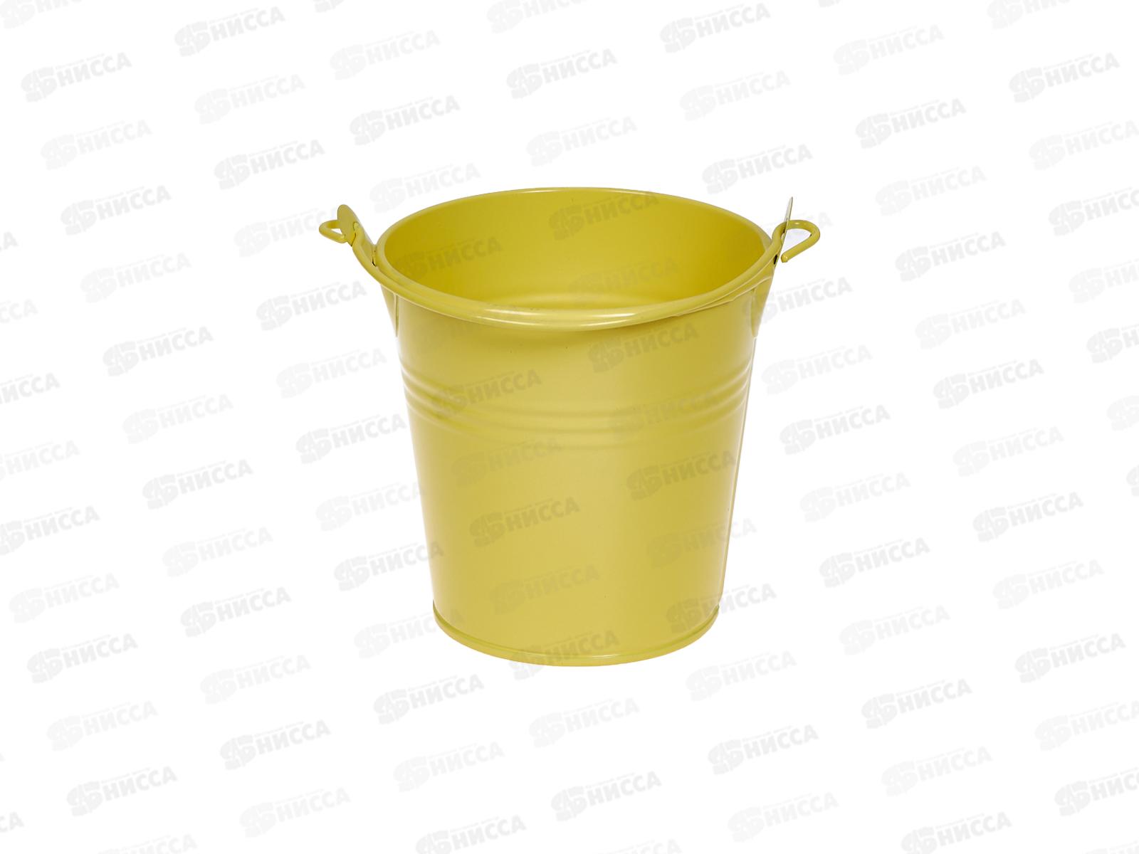 Ведерко на фаркоп 9*10см желтое мет (045469)  Ж
