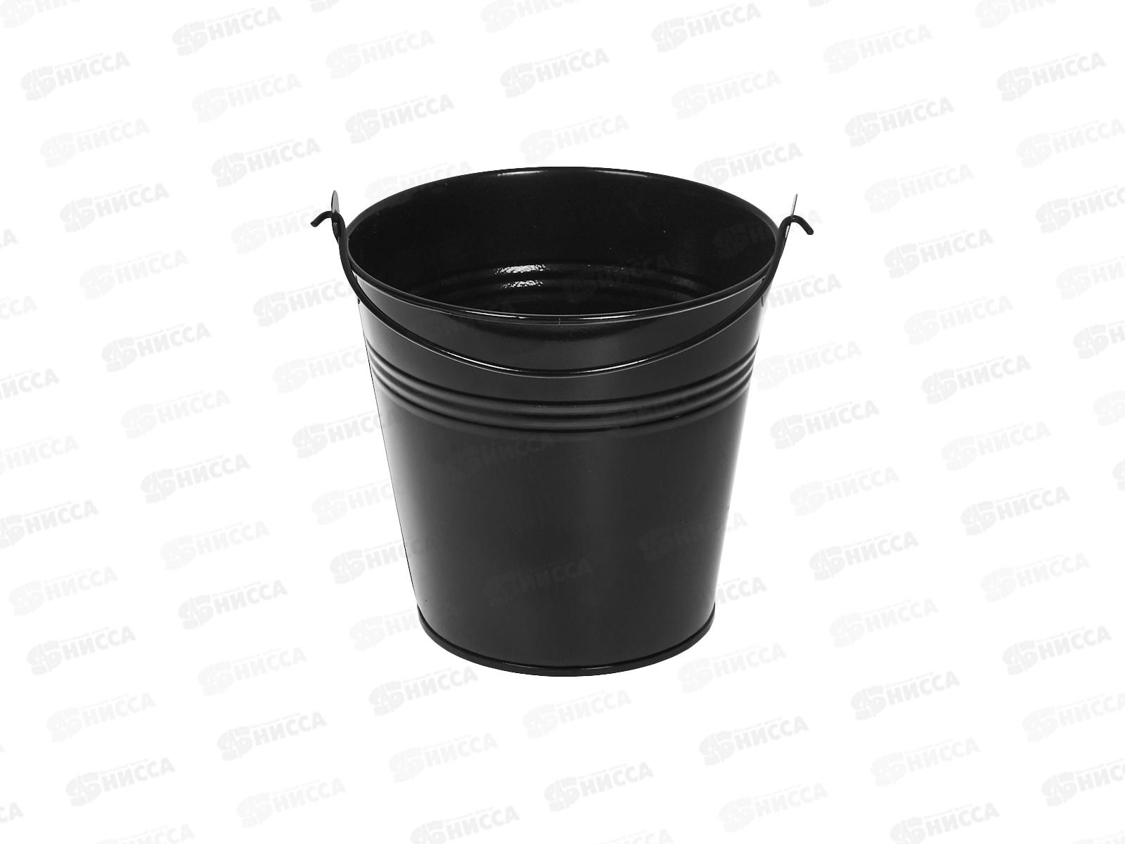 Ведерко на фаркоп 12*13см черное мет (062244)  Ж