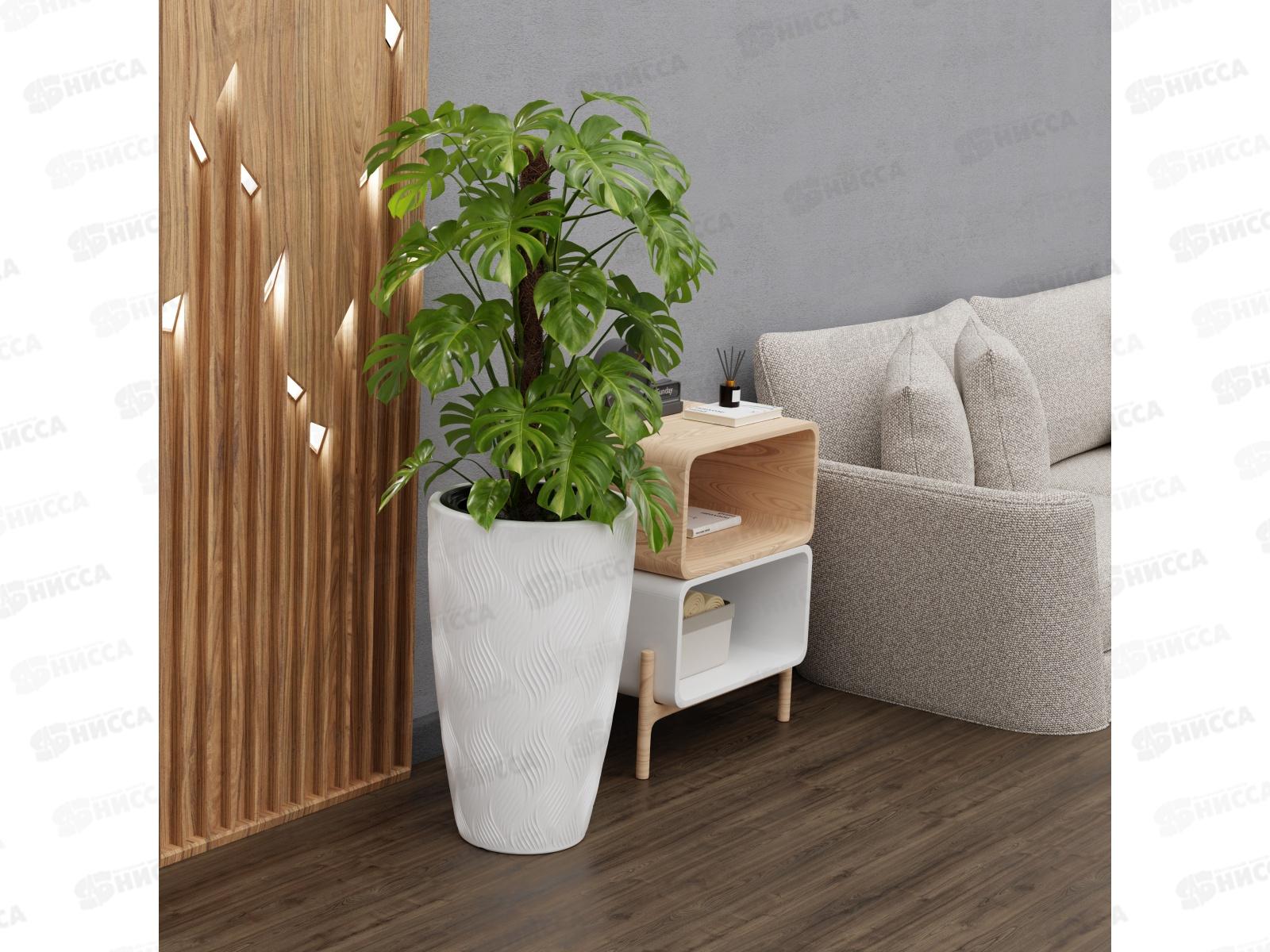 Кашпо Флэйм 24л Белый М8883 *2