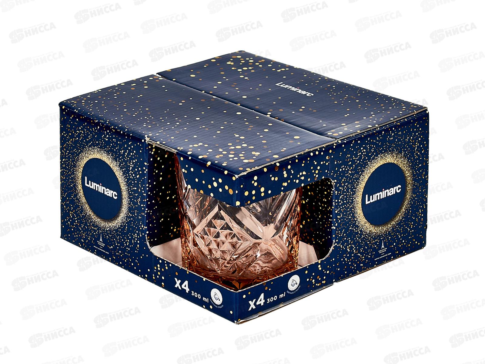 Набор стаканов Зальцбург Розовый 4шт 300мл низкие O0061