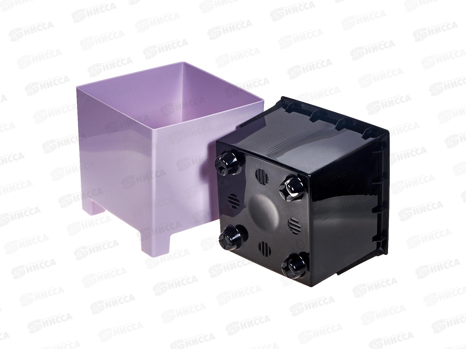 Горшок для цветов НАРД 2,1л Сиреневый с вкладкой д.14 н.14 *8