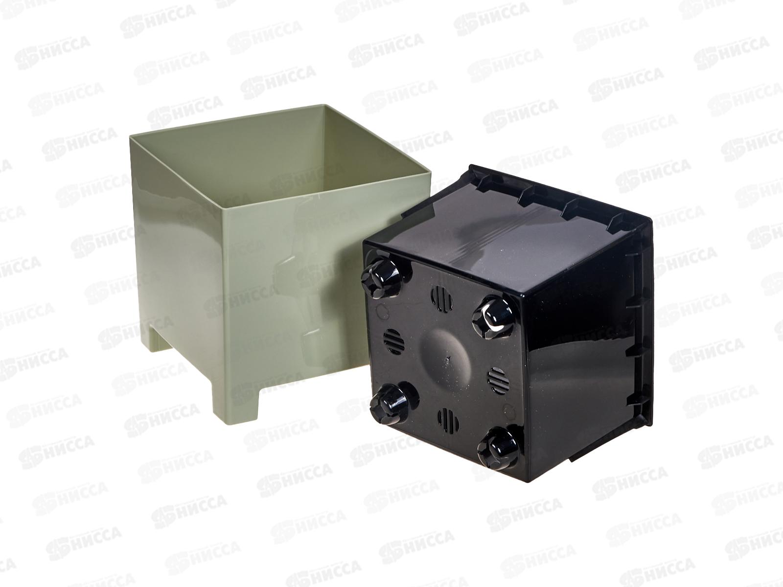 Горшок для цветов НАРД 2,1л Шалфей с вкладкой д.14 н.14 *8