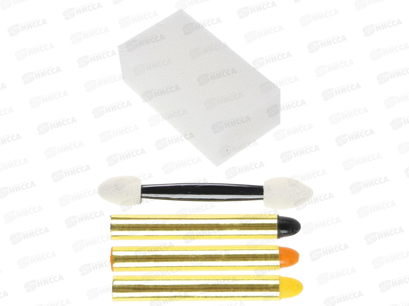 Набор аквагрима для детей (6цветов, карандаш 3штуки, спонж, аппликатор) КС-3597