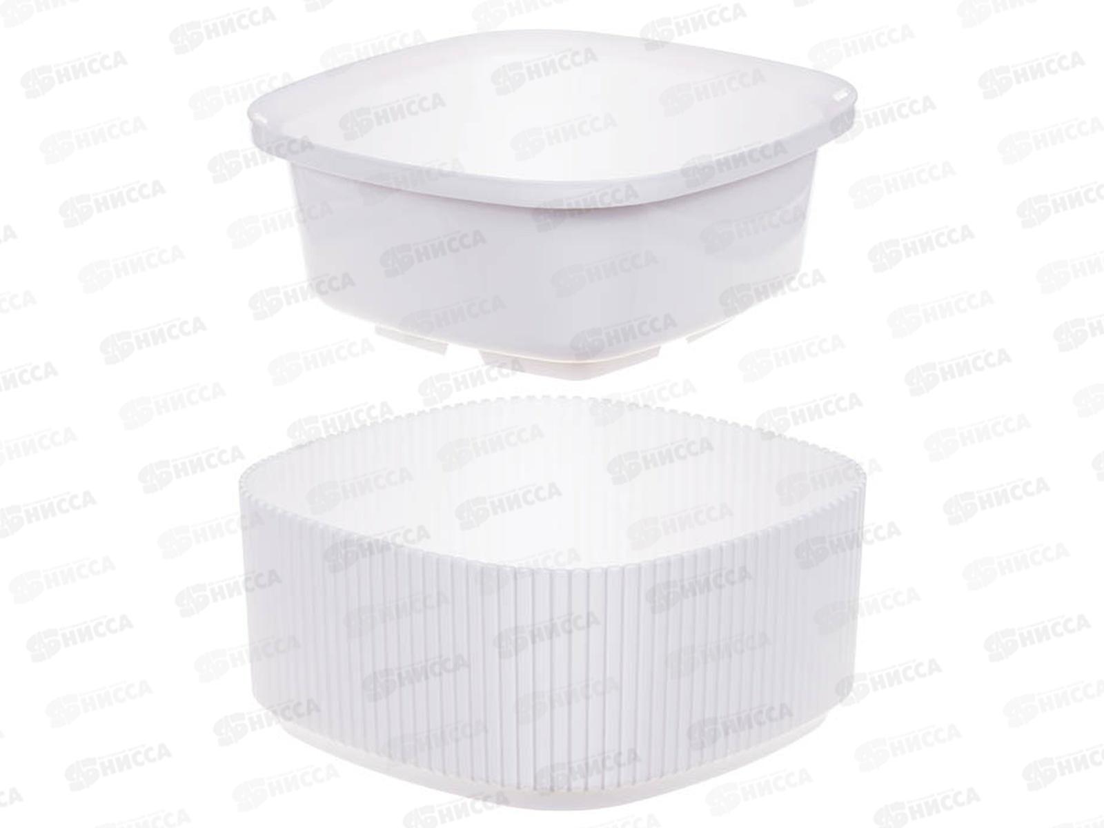 Кашпо СТРИП 1,6л со вставкой Белый М3250 *8