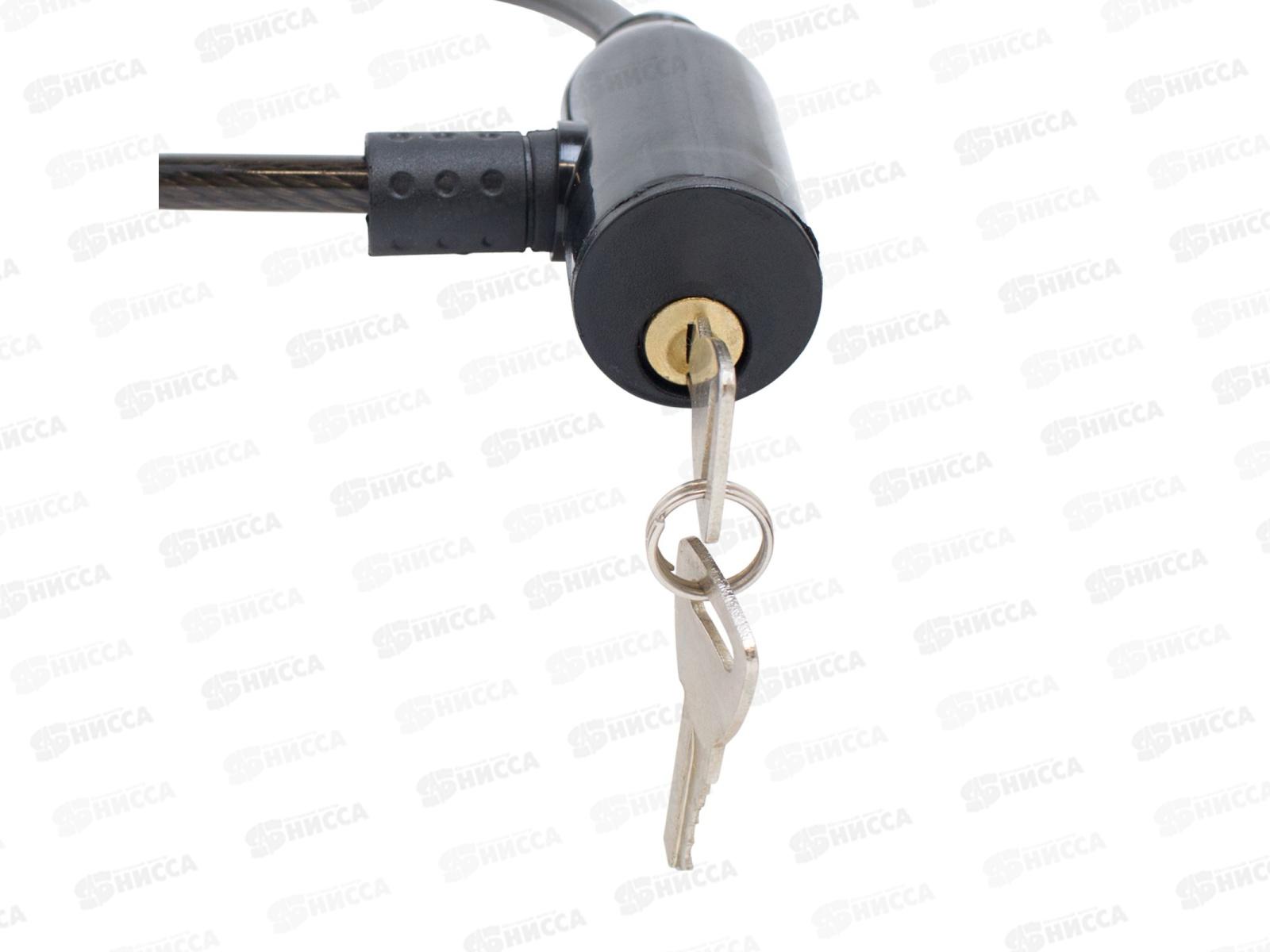 Замок велосипедный Стандарт тросовый ВС-Т6 (350мм) черный *200 13 916