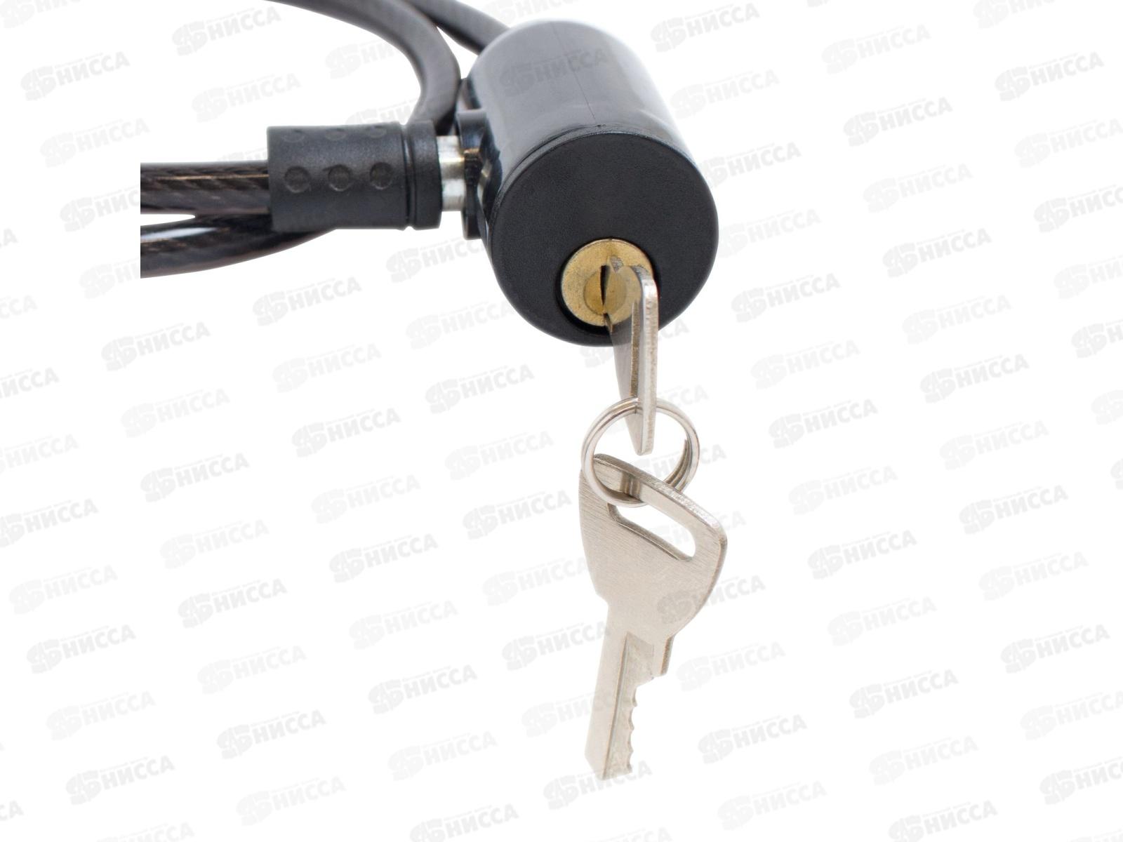 Замок велосипедный Стандарт тросовый ВС-Т6 (600мм) черный *200 13 918