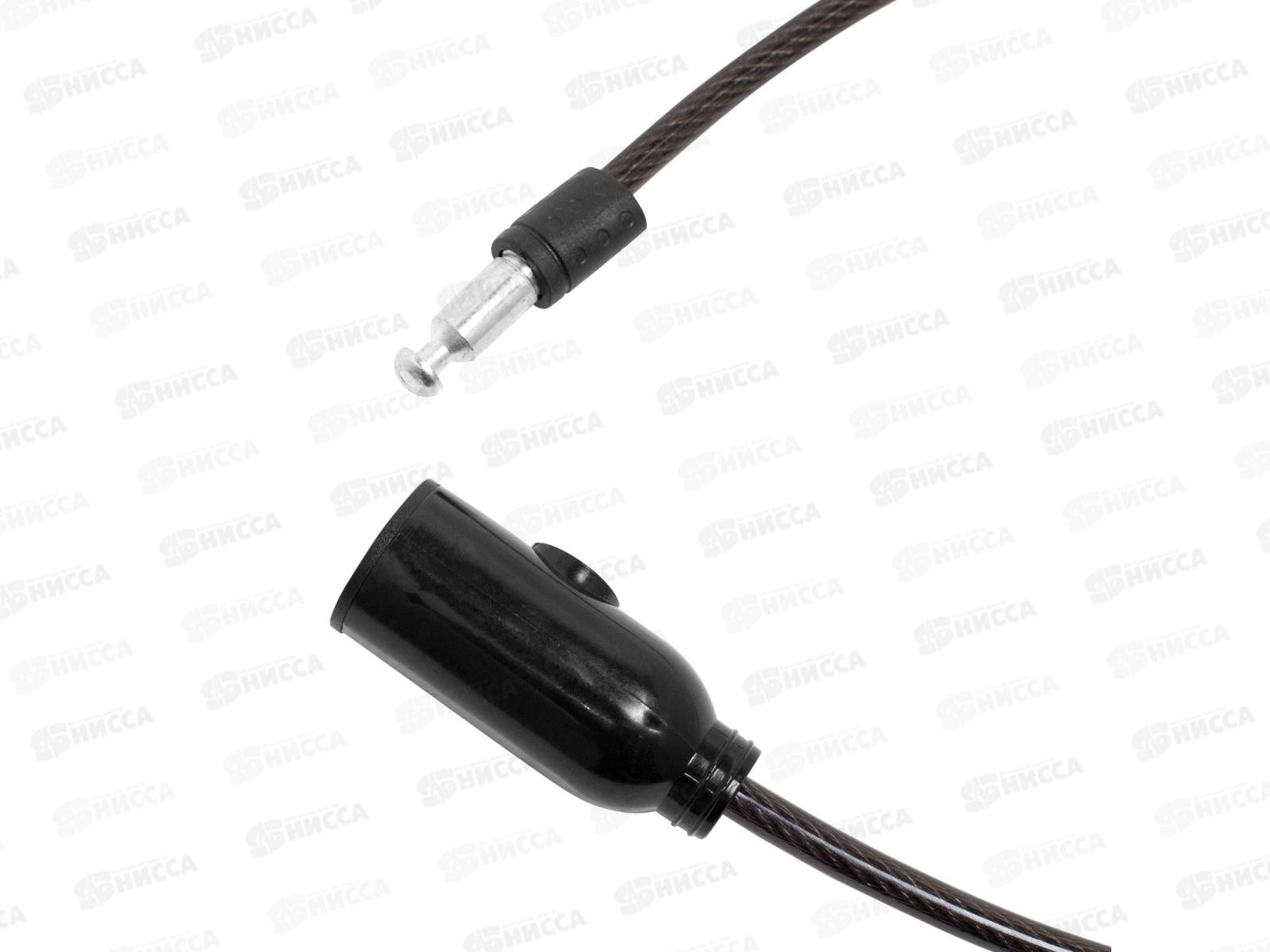 Замок велосипедный Стандарт тросовый ВС-Т6 (600мм) черный *200 13 918