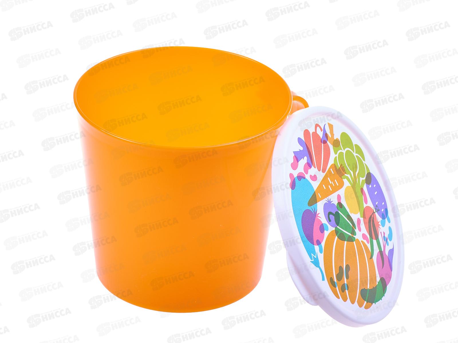 Контейнер-кружка 750мл &quotIZI-GO&quot с декором микс 221198890/00 *24