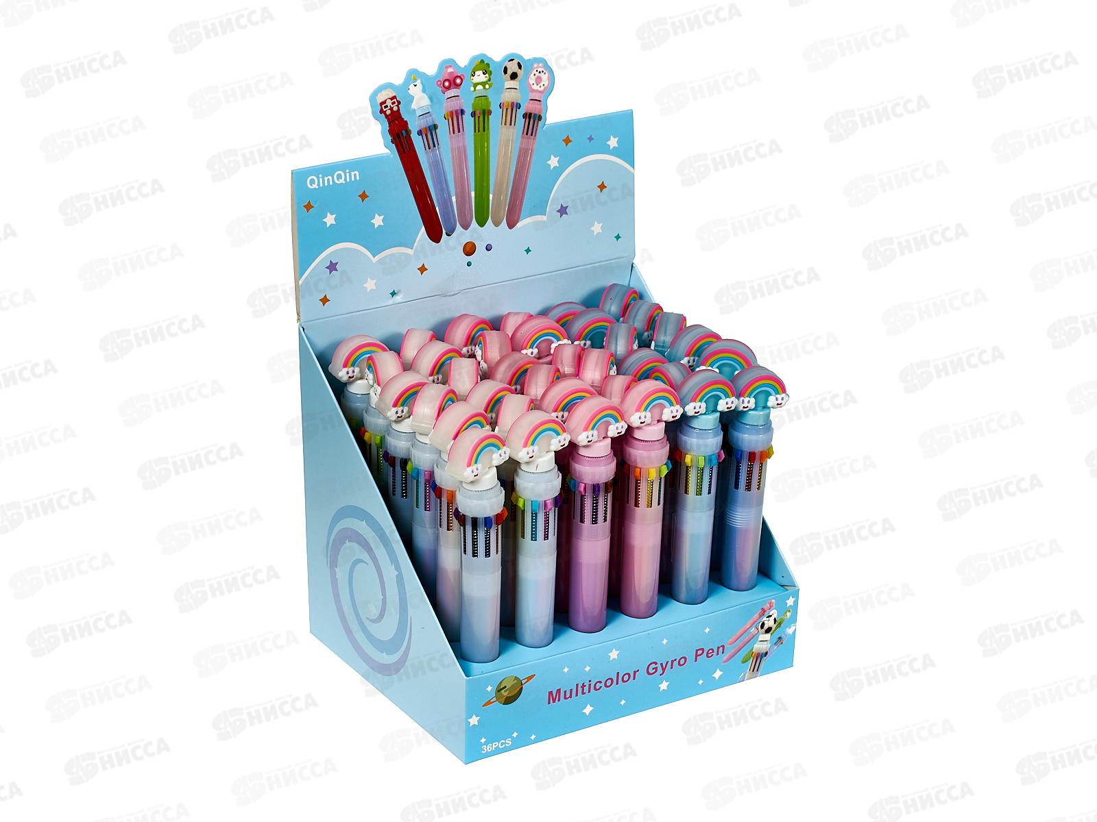 Ручка шариковая  MAZARI Paw Rotate 10цв.,  M-7871*36/72/144