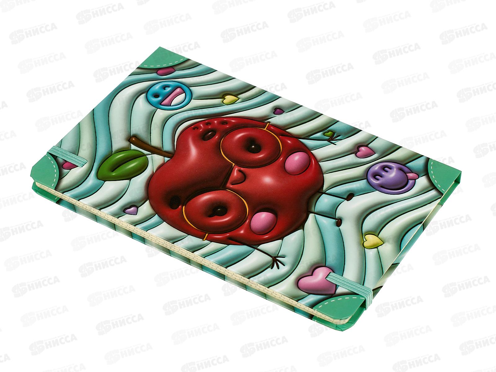 Блокнот 80л MAZARI Фрукты объемные  14*21см.  M-3128*16