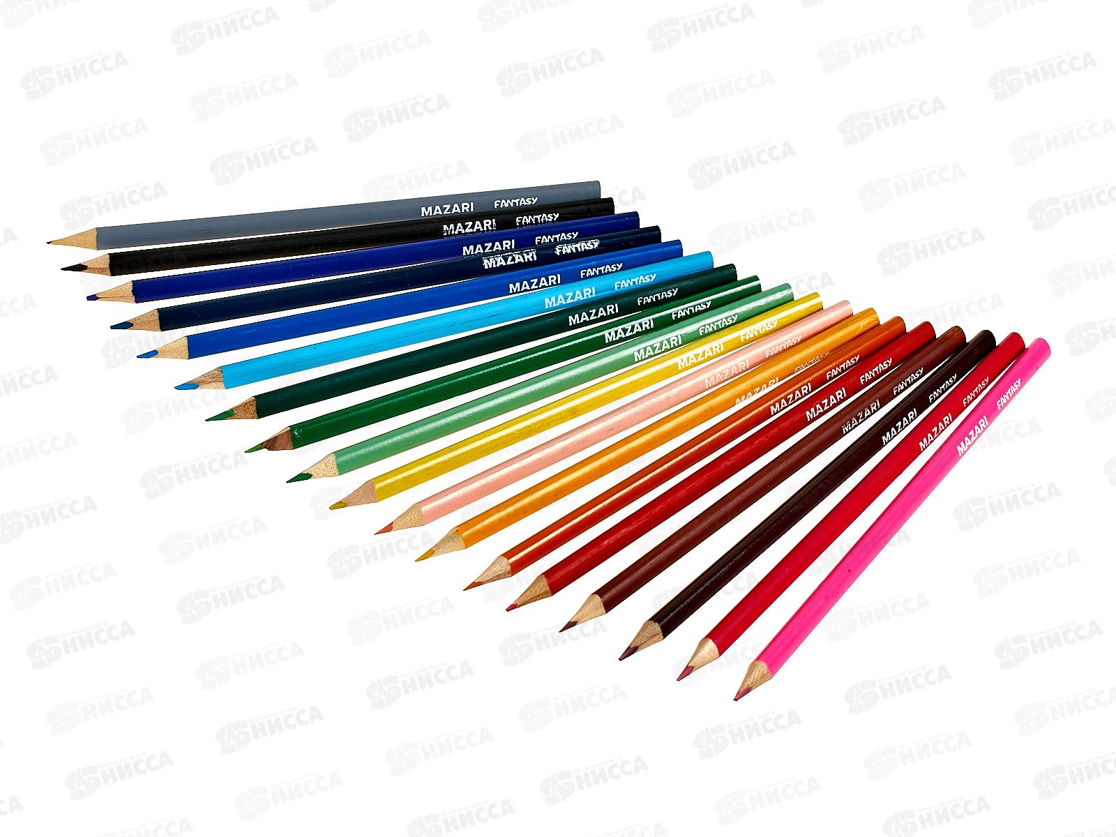 Карандаши 18 цветов MAZARI Fantasy  M-7051-18 *8/160