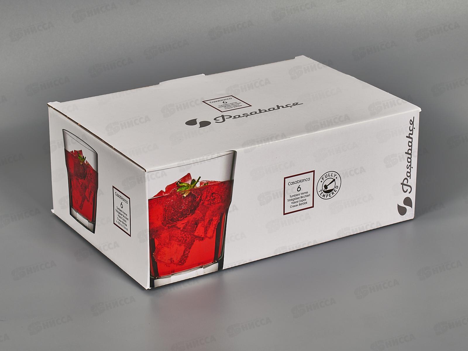 Набор стаканов из закаленного стекла CASABLANCA 355мл 6шт 52704 *12