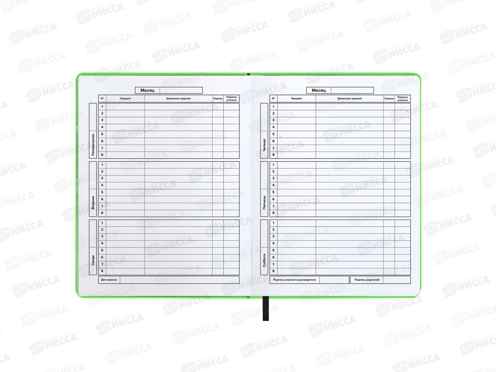 Дневник ФЕН Лейкер софт-тач салатовый,66457 *15