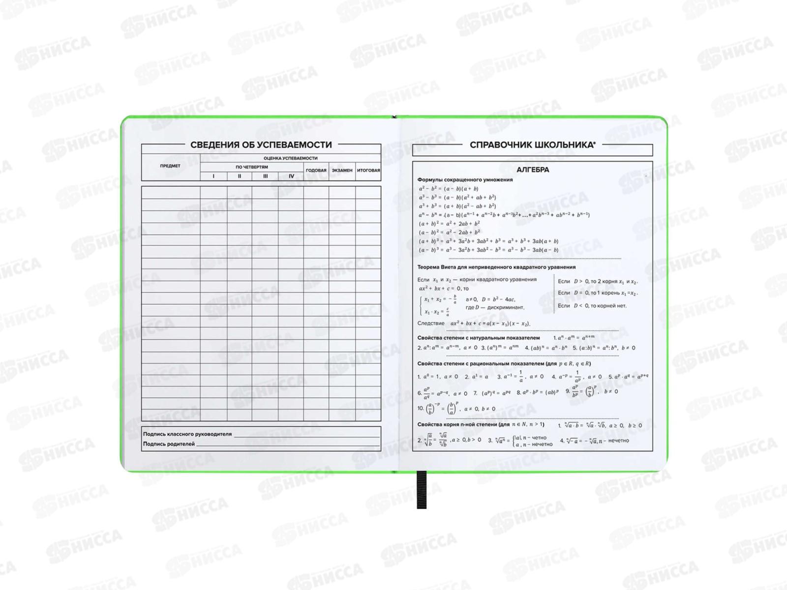 Дневник ФЕН Лейкер софт-тач салатовый,66457 *15
