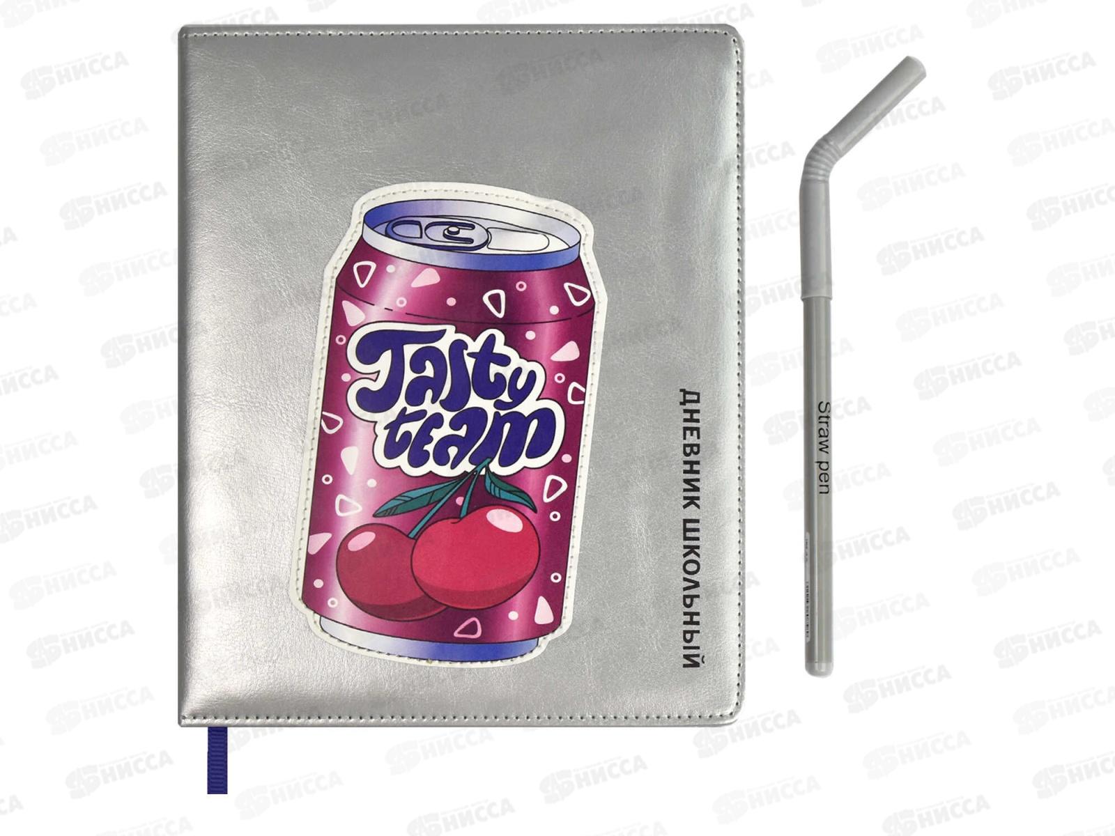 Дневник ФЕН +ручка в компл.Вишня тв.обл.,66381*30