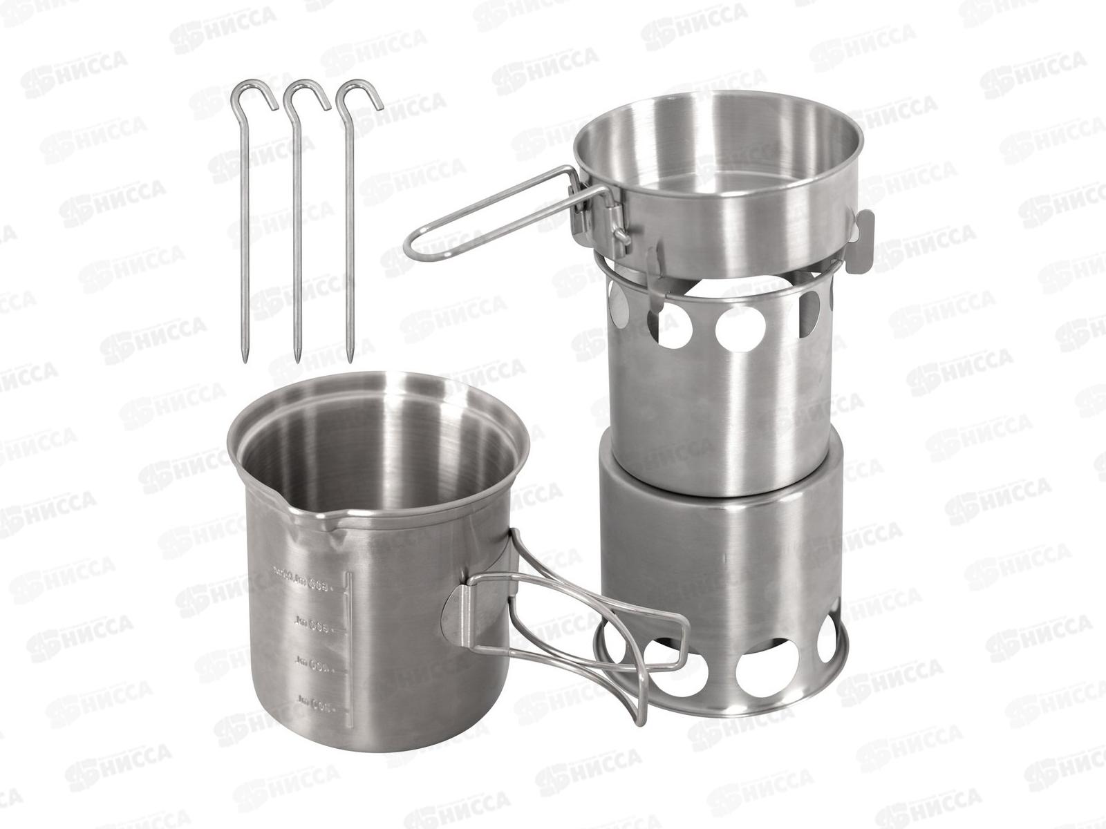 Набор туристической посуды в комплекте с печью-щепочной DA84-192