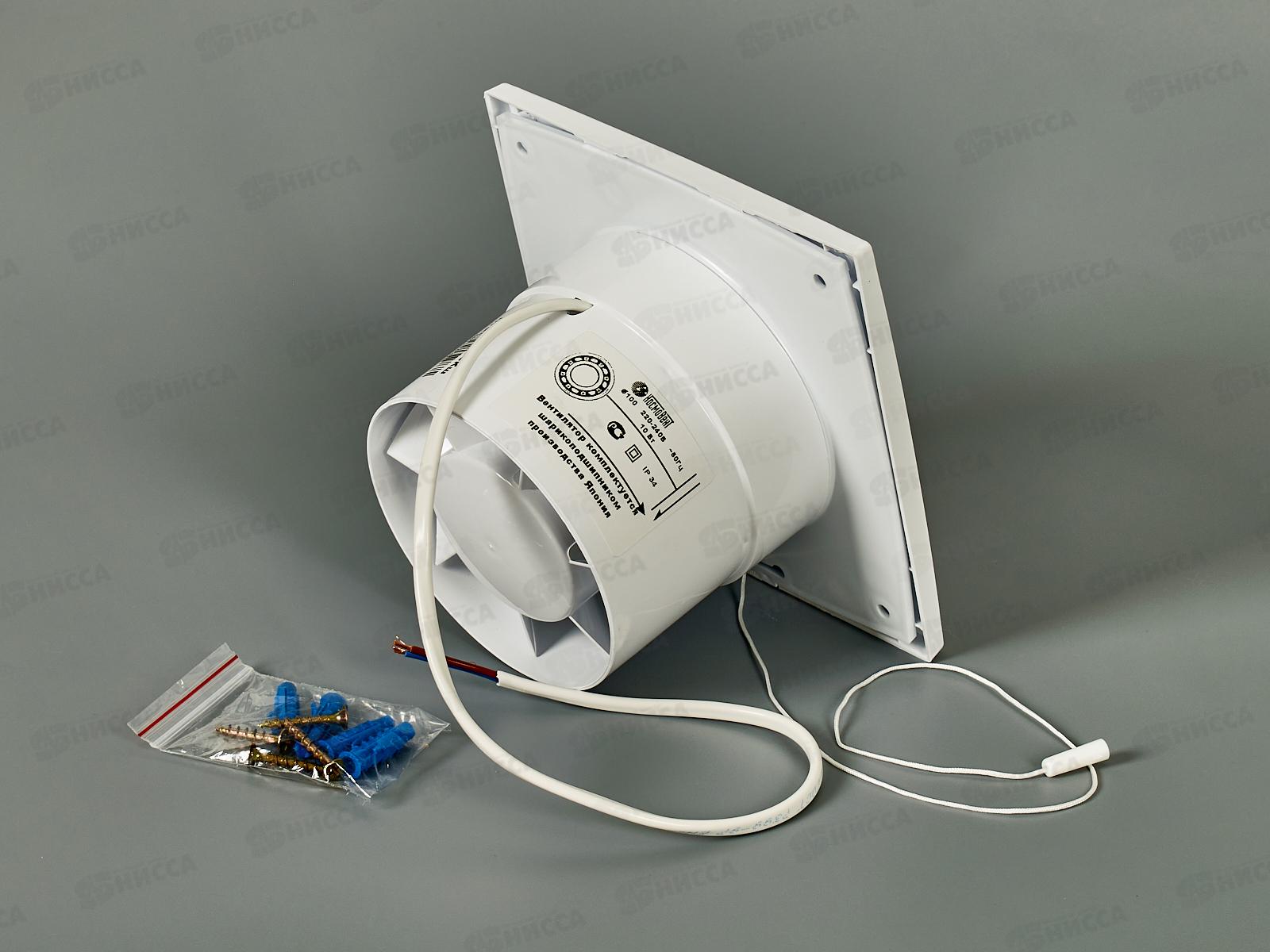 Вентилятор осевой диаметр 100 с внутренним каналом с шарикоподшипником  *24