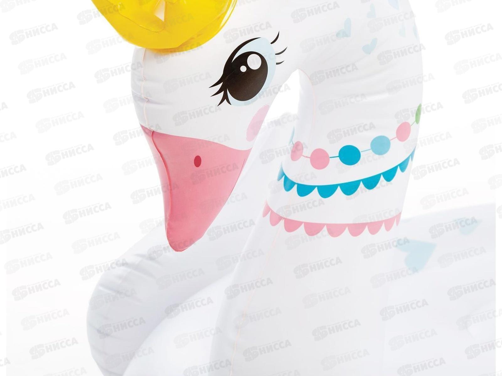 Плот надувной 57562 THE ROYAL SWAN (142*139*99см) от 3-х лет INTEX