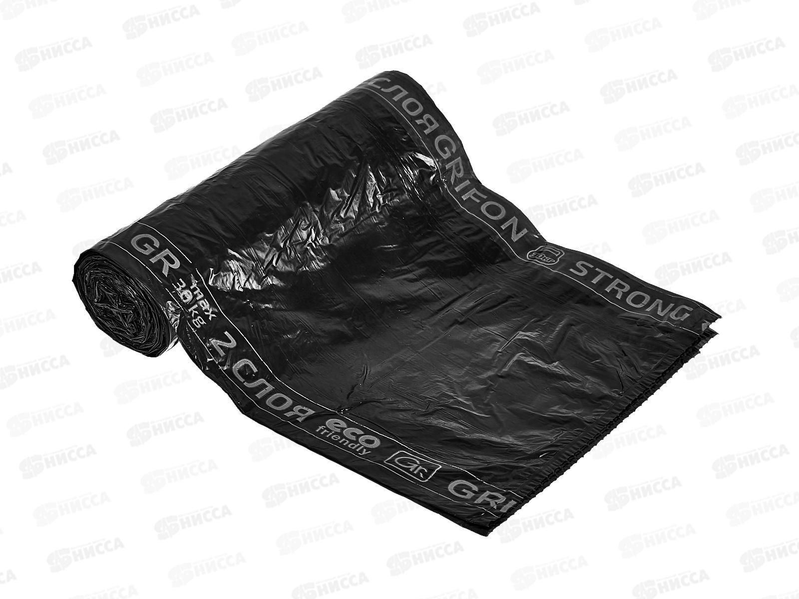 Пакеты для мусора GRIFON  двухс особ проч 90л 10шт рул зав 101-185 *22