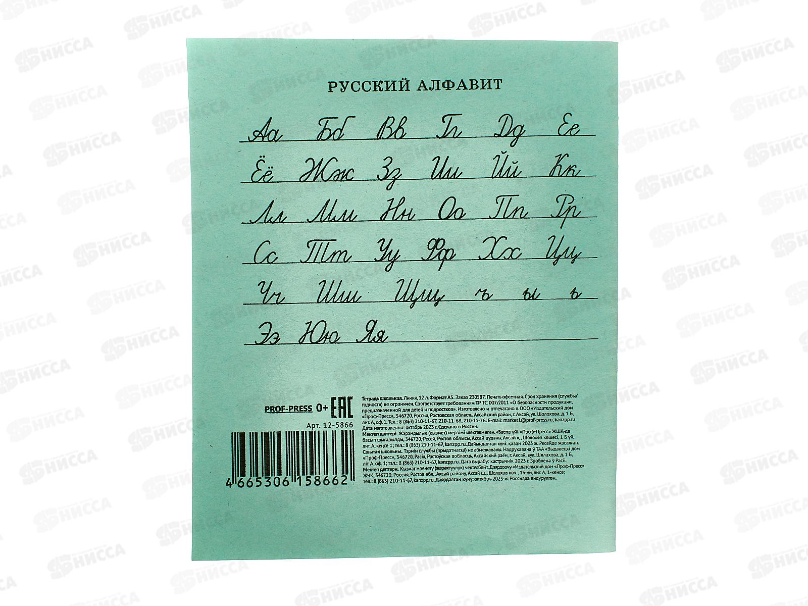 Тетрадь 12листов линия ПП стандарт, 12-5866 *400