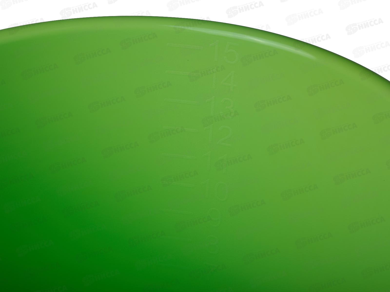 Ведро 15л мерное салатовое *12 ИНТ