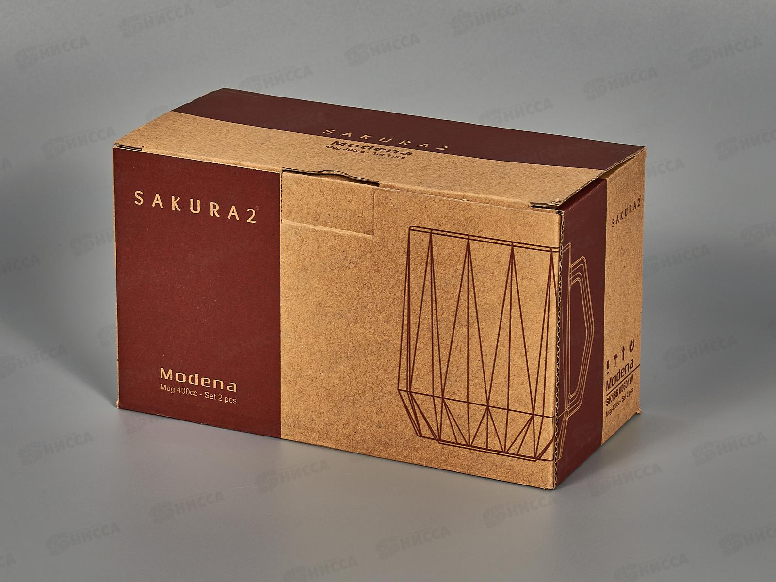 Набор Sakura Modera 2 кружки 400мл SK18600601W в подарочной упаковке
