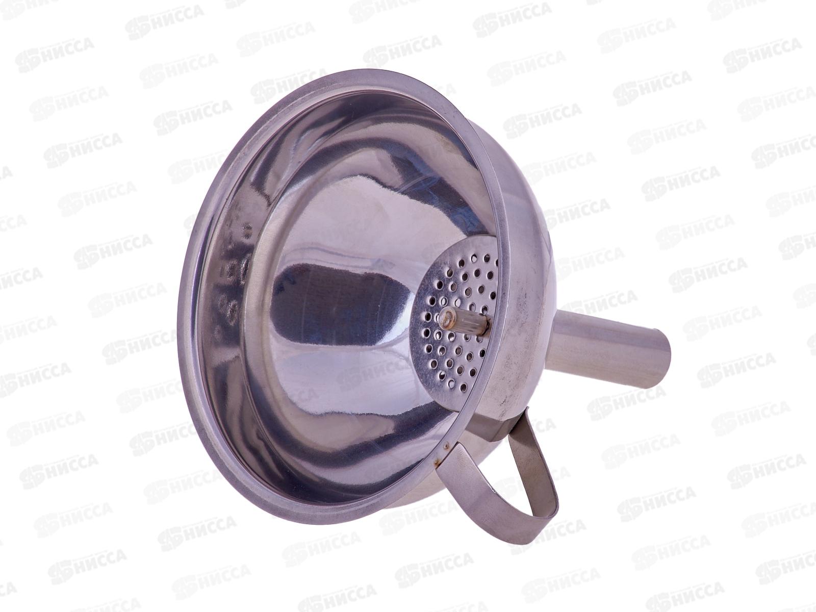 Воронка d11,0см нержавеющая с ситечком 0205