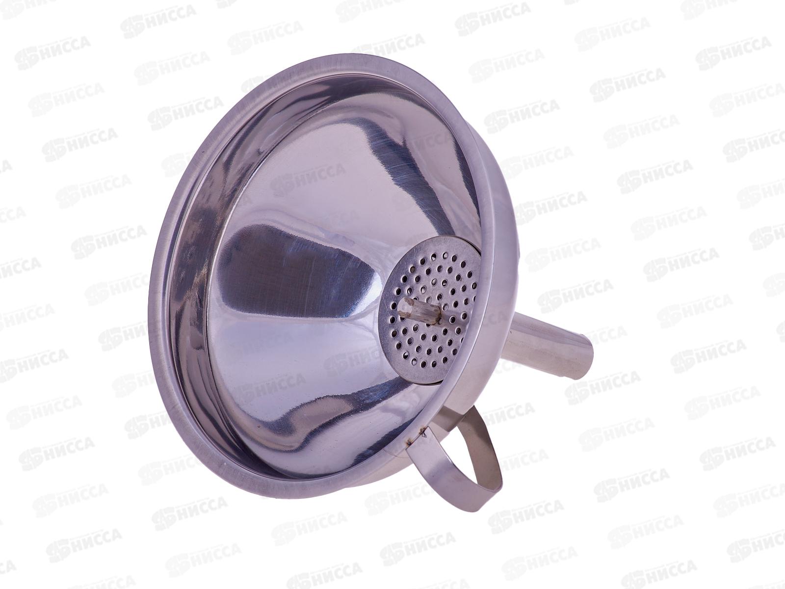 Воронка d13,0см нержавеющая с ситечком 0206