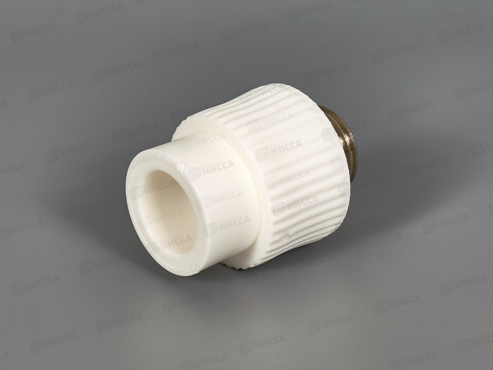Адаптер PP-R с наружней резьбой белый 20x1/2&quot Jakko *25/200