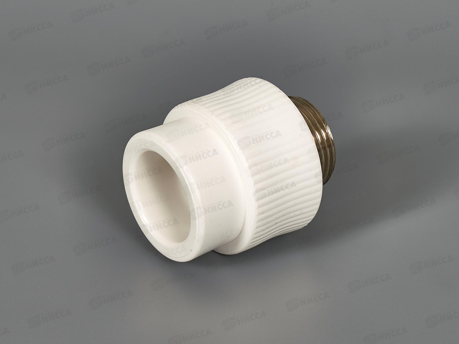 Адаптер PP-R с наружней резьбой  белый 32x1&quot Jakko *10/80
