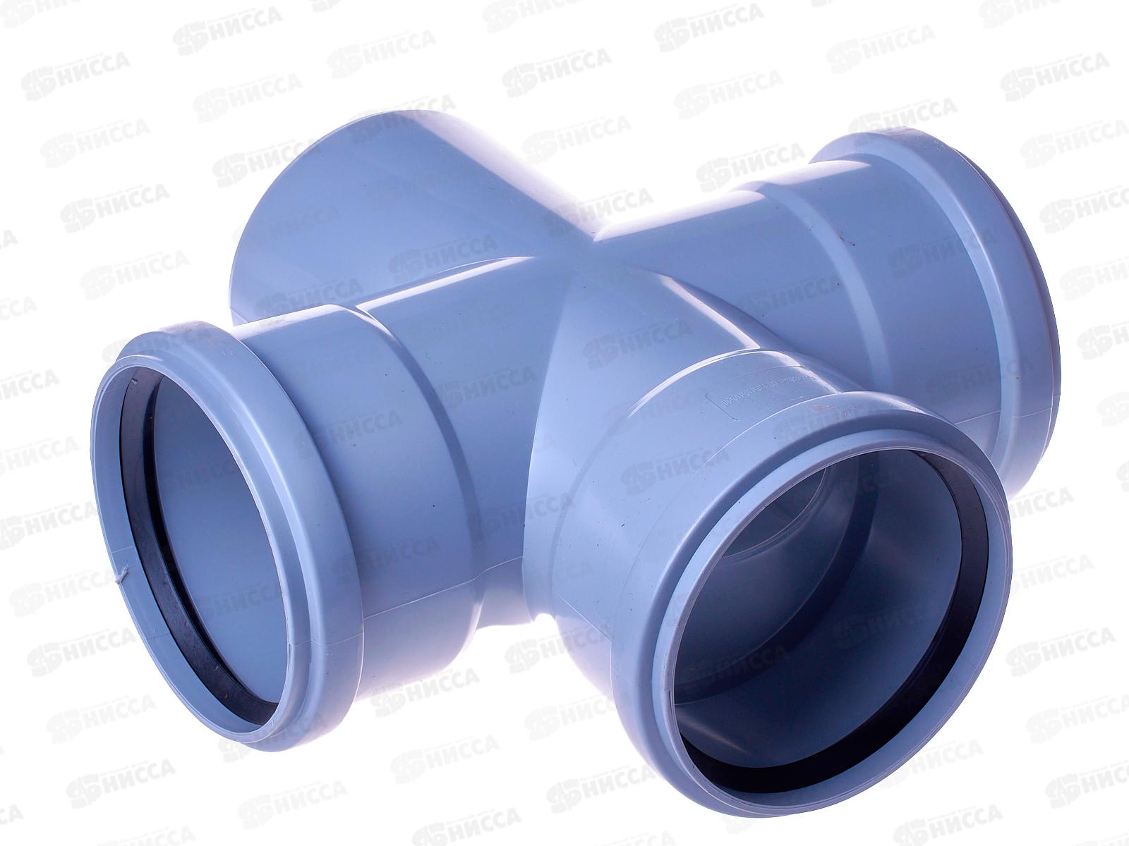 Крестовина канализационная 87 серая 110-110 Jakko *16