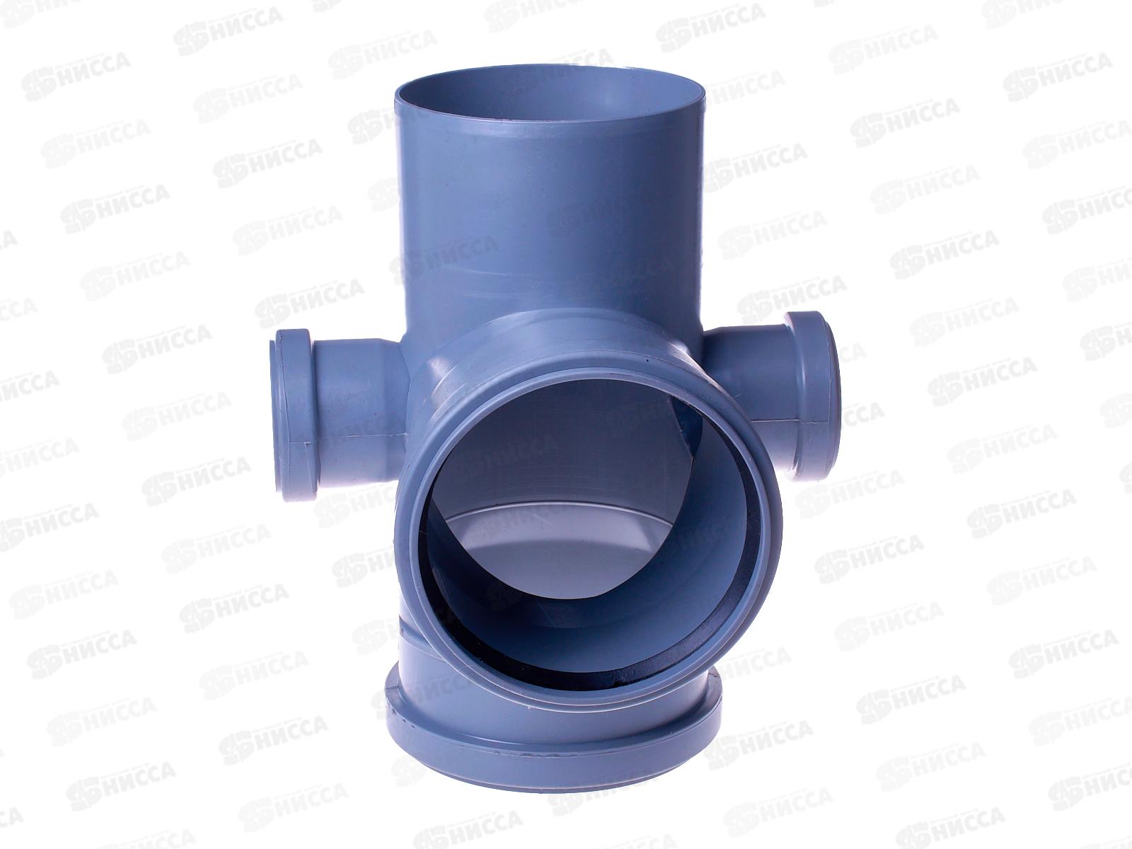 Крестовина канализационная (лев-прав) канализационная 87серый 110-50 Jakk