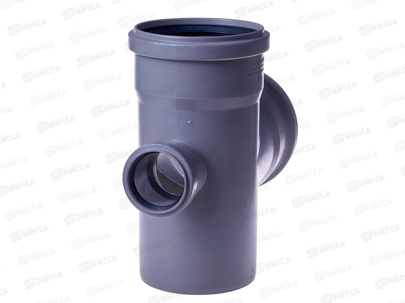 Крестовина канализационная серая 110х110х50 90(тыл) *20