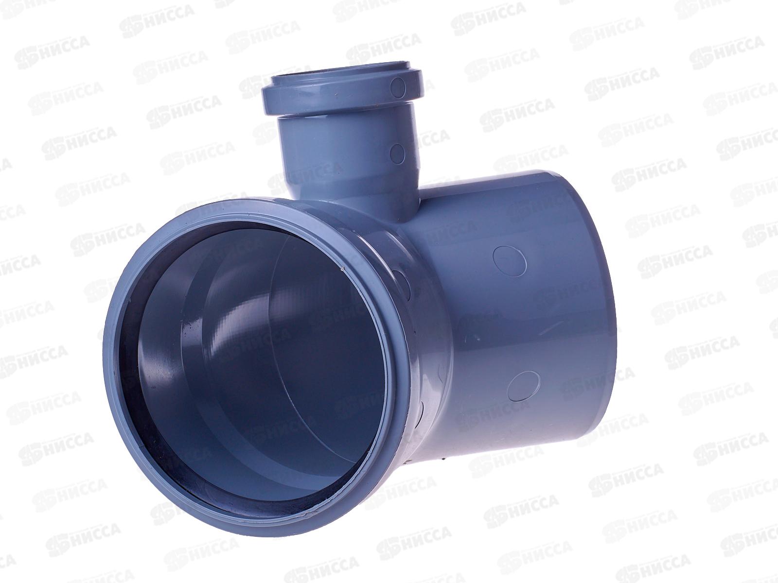 Отвод канализационный 45 правый серый 110-50 *30