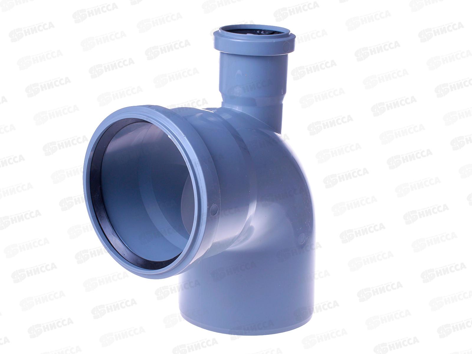 Отвод канализационный 87 (вверх) серый 110-50 *25