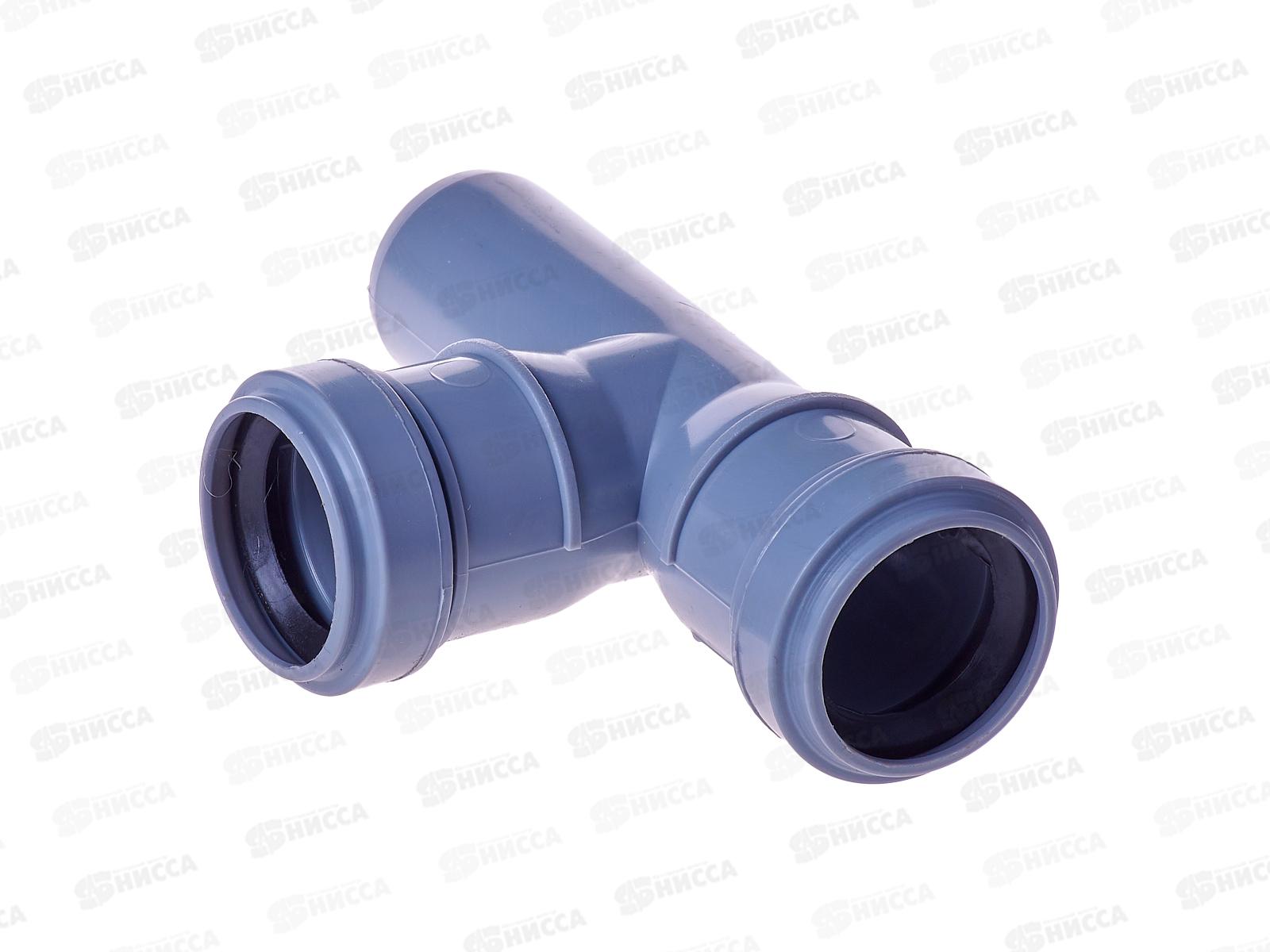 Тройник канализационный 87 серый 32-32 *100