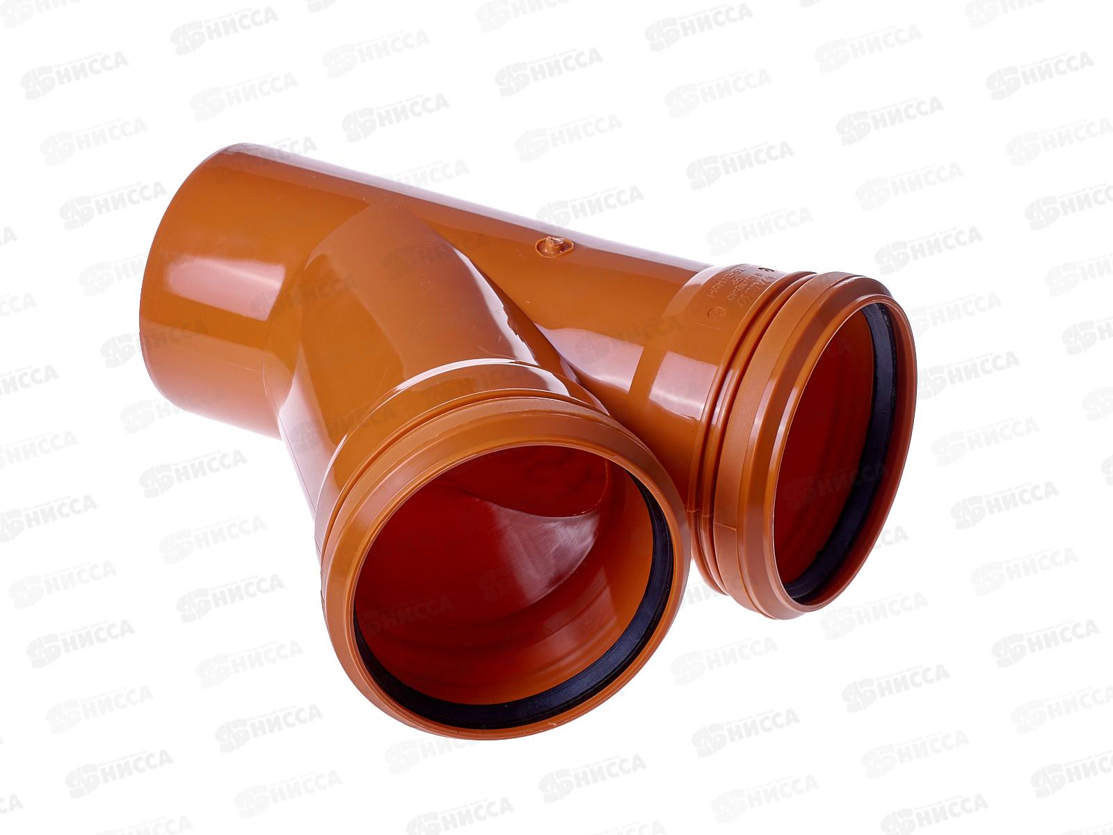 Тройник канализационный наружный 45 градусов 110-110 Jakko *16