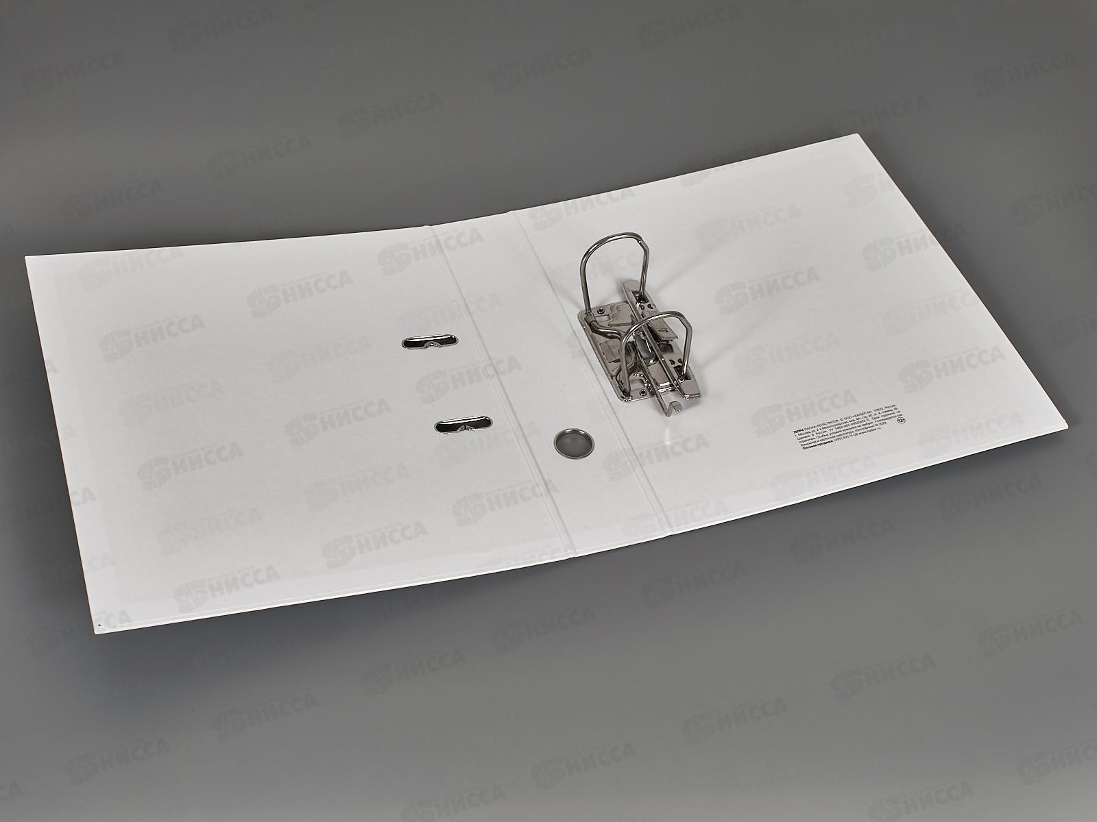 Регистратор Hatber А4 70мм б/в ар.мех.,Metallic белая 03431 *20/100