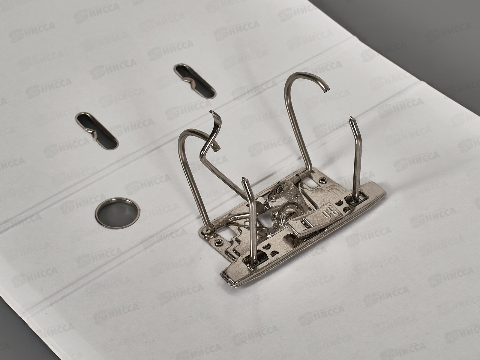 Регистратор Hatber А4 70мм б/в ар.мех.,Metallic белая 03431 *20/100