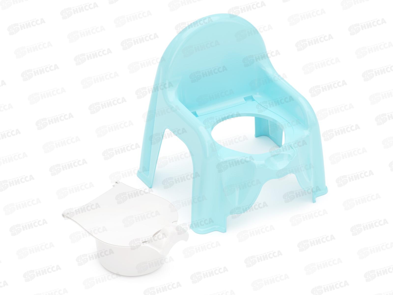 Горшок-стульчик голубой *6 М1326!!!
