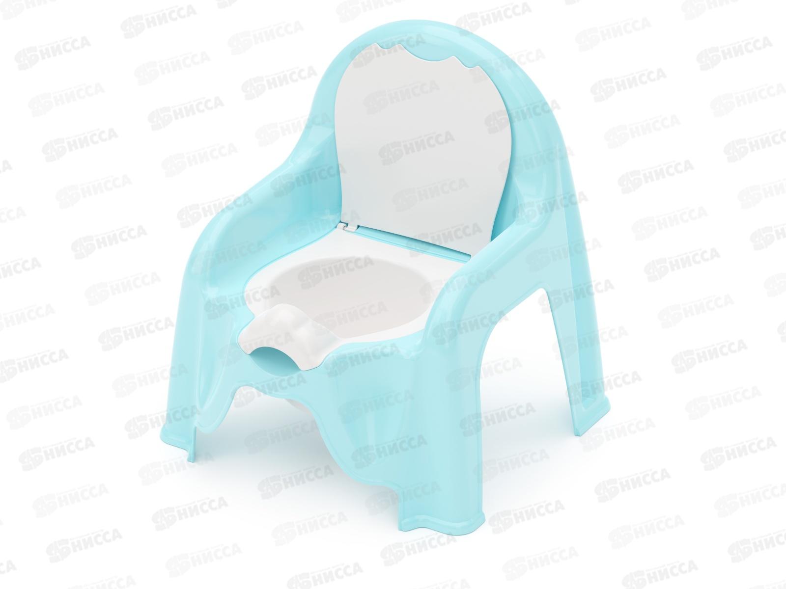 Горшок-стульчик голубой *6 М1326!!!