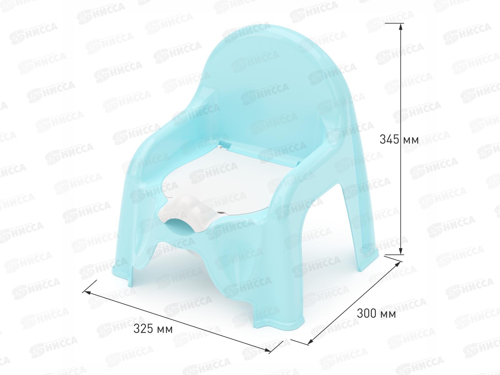 Горшок-стульчик голубой *6 М1326!!!