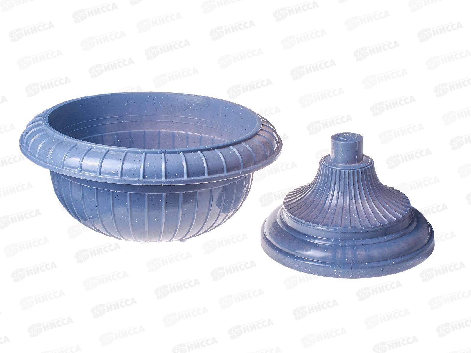 Вазон на ножке большой D 395мм Темный камень ING145110026 *4