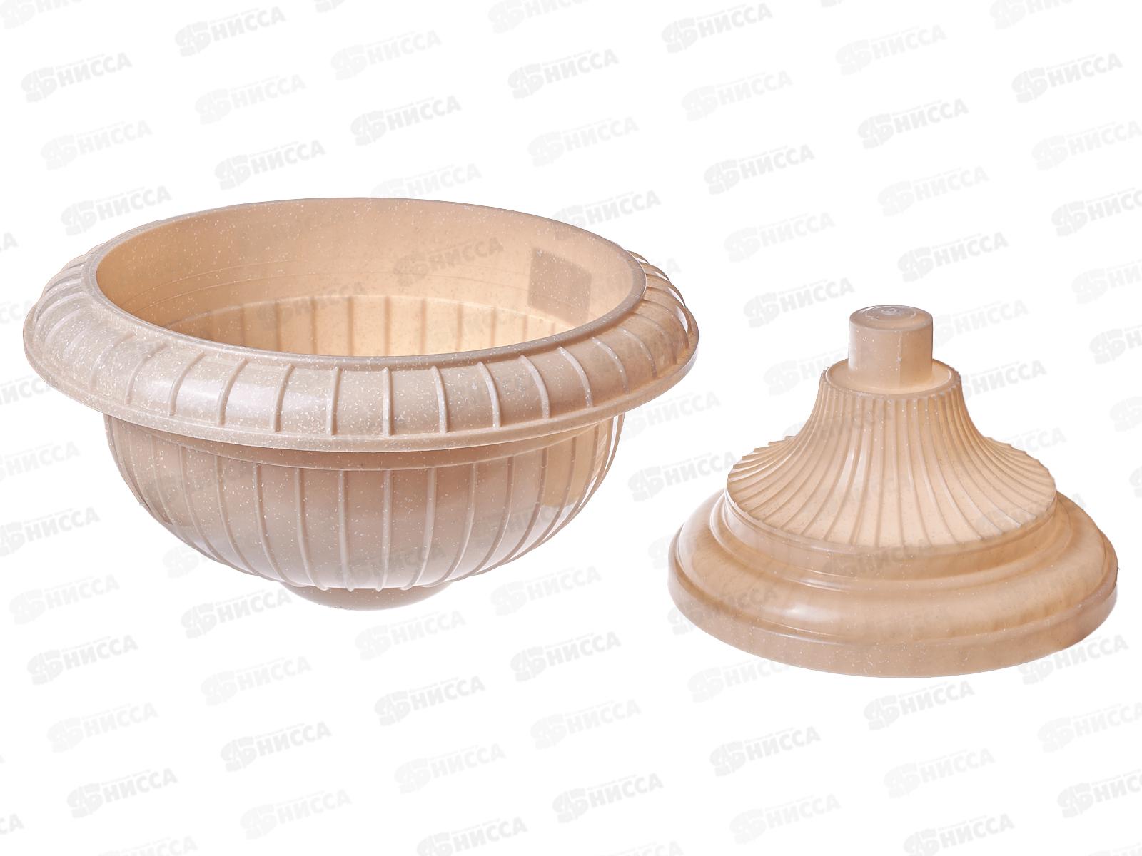 Вазон на ножке большой D 395мм Песчаный кварц ING145110106 *4