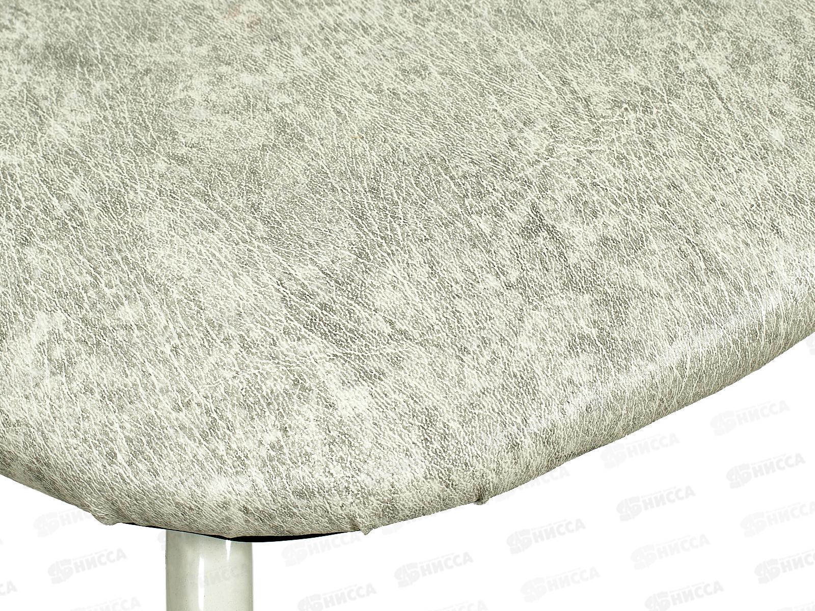 Стул Венеция 3 (А), к/з бел. сер., каркас серый