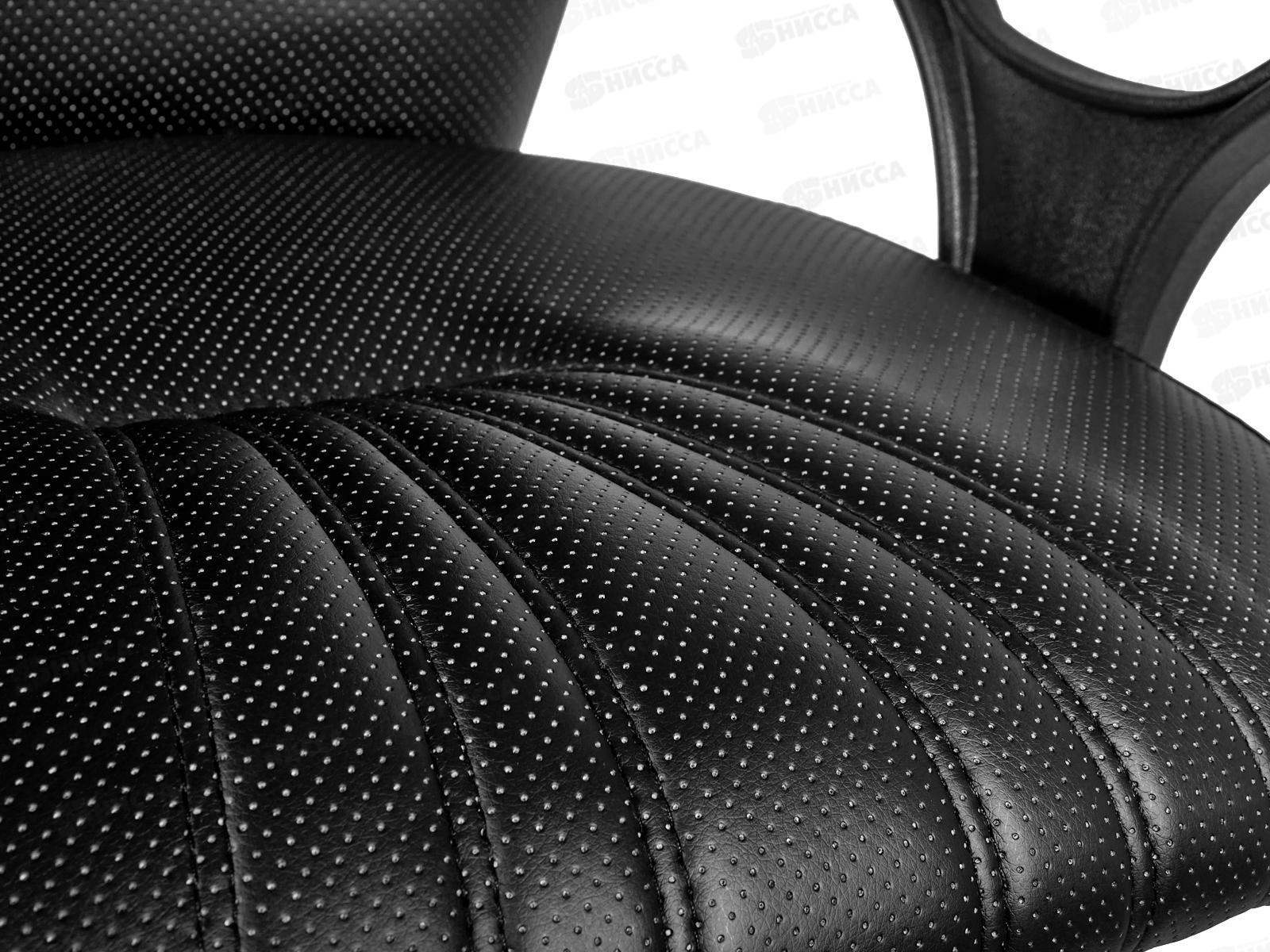 Кресло Варна (к) к/з Атзек черный, п.Гольф, газлифт, пятилучие