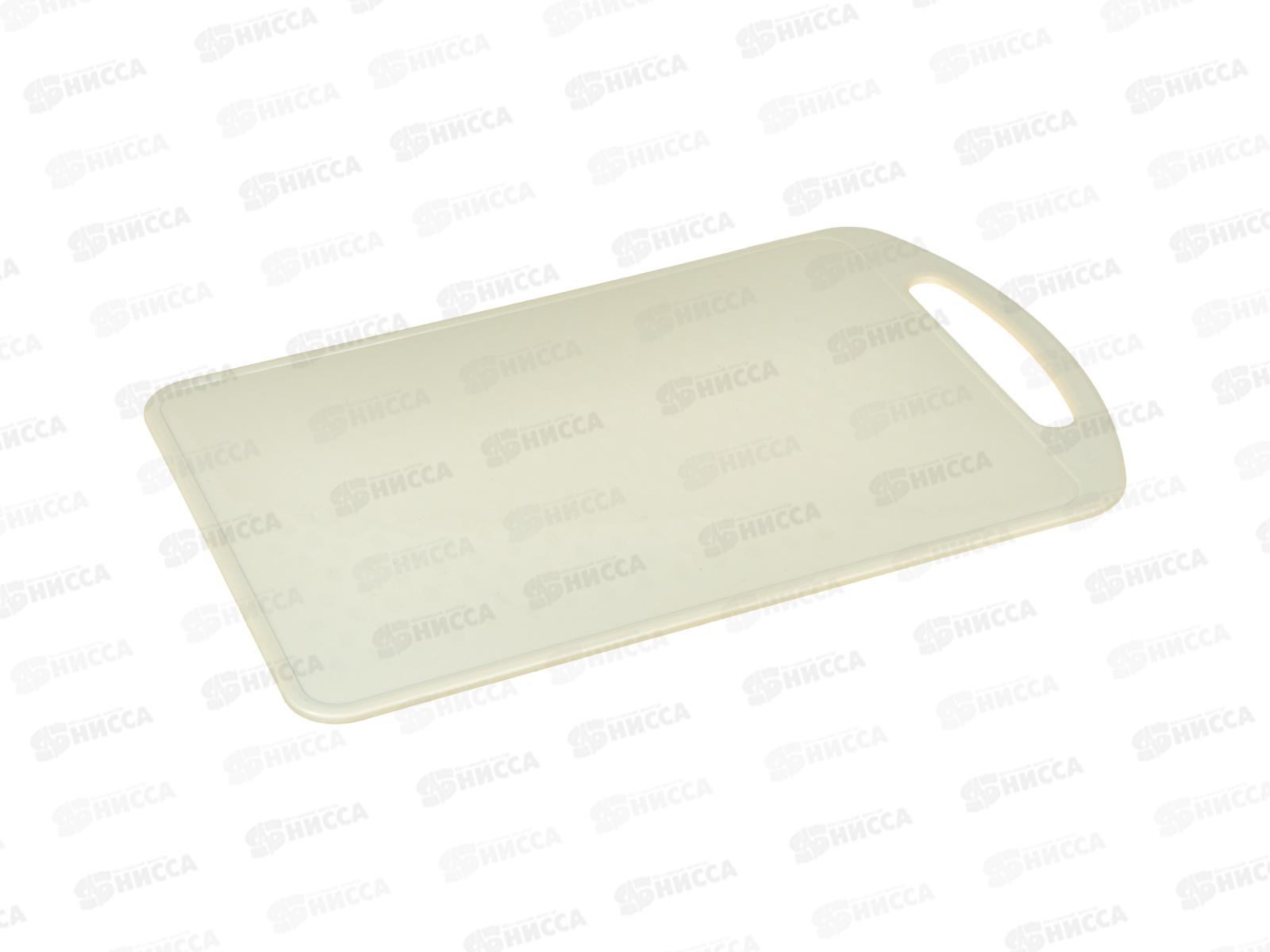 Доска разделочная большая 328*210*5 Кремовая ИНТ